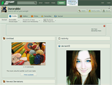 Tablet Screenshot of dororobibi.deviantart.com