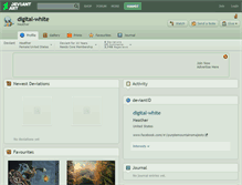 Tablet Screenshot of digital-white.deviantart.com