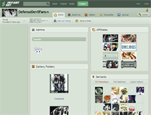 Tablet Screenshot of defensedevilfans.deviantart.com