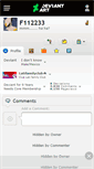 Mobile Screenshot of f112233.deviantart.com