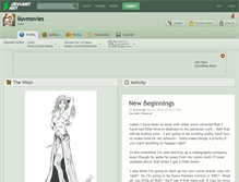 Tablet Screenshot of iluvmovies.deviantart.com