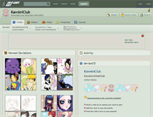 Tablet Screenshot of kawaniclub.deviantart.com