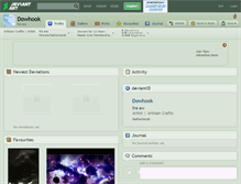 Tablet Screenshot of dowhook.deviantart.com