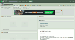 Desktop Screenshot of destroyusallplz.deviantart.com