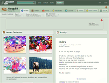 Tablet Screenshot of mango84.deviantart.com