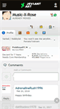 Mobile Screenshot of music-x-rose.deviantart.com