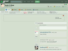 Tablet Screenshot of music-x-rose.deviantart.com