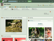 Tablet Screenshot of dark-hyena.deviantart.com