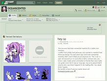 Tablet Screenshot of oceanscented.deviantart.com