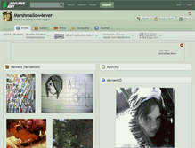 Tablet Screenshot of marshmallow4ever.deviantart.com