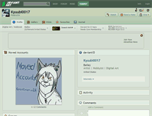 Tablet Screenshot of kyuubi0017.deviantart.com