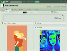 Tablet Screenshot of americananaconda.deviantart.com