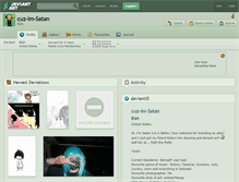 Tablet Screenshot of cuz-im-satan.deviantart.com