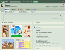 Tablet Screenshot of chabbit.deviantart.com