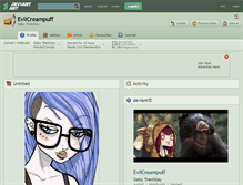 Tablet Screenshot of evilcreampuff.deviantart.com