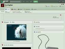 Tablet Screenshot of howlingstar.deviantart.com