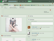 Tablet Screenshot of cooroo.deviantart.com