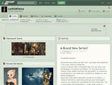 Tablet Screenshot of cynthiafranca.deviantart.com