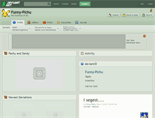 Tablet Screenshot of funny-pichu.deviantart.com