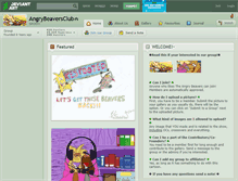 Tablet Screenshot of angrybeaversclub.deviantart.com