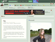 Tablet Screenshot of allyrah.deviantart.com