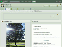 Tablet Screenshot of conangeo.deviantart.com