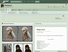 Tablet Screenshot of parkhurst.deviantart.com