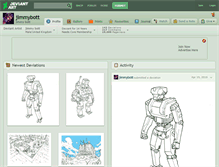 Tablet Screenshot of jimmybott.deviantart.com