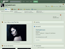 Tablet Screenshot of clarissaschwarz.deviantart.com