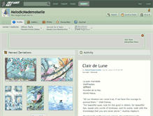 Tablet Screenshot of melodicmademoiselle.deviantart.com