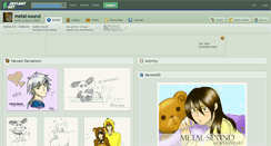 Desktop Screenshot of metal-sound.deviantart.com