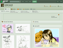 Tablet Screenshot of metal-sound.deviantart.com