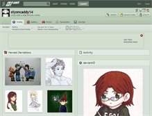 Tablet Screenshot of elyoncaddy14.deviantart.com