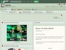 Tablet Screenshot of ladyaxis.deviantart.com