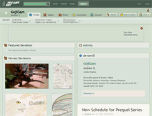 Tablet Screenshot of gojigam.deviantart.com
