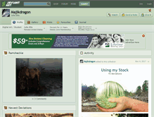 Tablet Screenshot of majikdragon.deviantart.com
