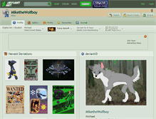 Tablet Screenshot of mikethewolfboy.deviantart.com