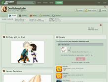 Tablet Screenshot of devilishmelodie.deviantart.com