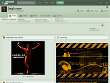 Tablet Screenshot of datascream.deviantart.com