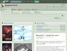 Tablet Screenshot of delusional-weirdo.deviantart.com