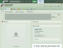 Tablet Screenshot of dolphin2505.deviantart.com