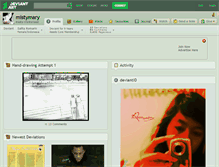 Tablet Screenshot of mistymary.deviantart.com