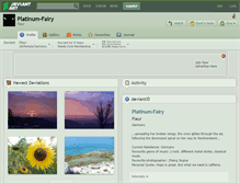 Tablet Screenshot of platinum-fairy.deviantart.com