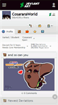 Mobile Screenshot of cosararaworld.deviantart.com