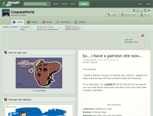 Tablet Screenshot of cosararaworld.deviantart.com