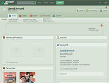 Tablet Screenshot of jaredlinwood.deviantart.com