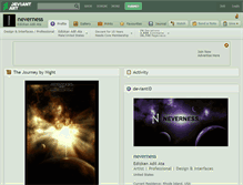 Tablet Screenshot of neverness.deviantart.com