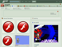 Tablet Screenshot of jangodf.deviantart.com