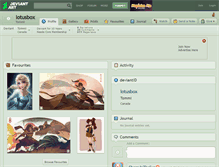 Tablet Screenshot of lotusbox.deviantart.com