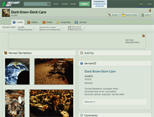 Tablet Screenshot of dont-know-dont-care.deviantart.com